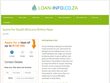 Tablet Screenshot of loan-info.co.za